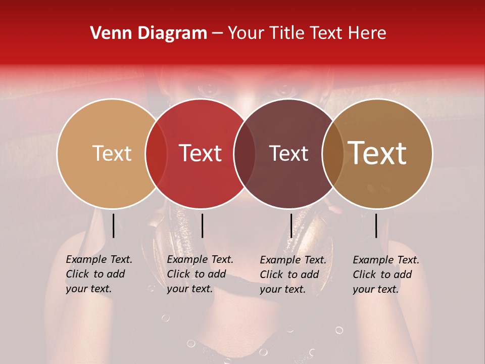 Attractive Headphone Grunge PowerPoint Template