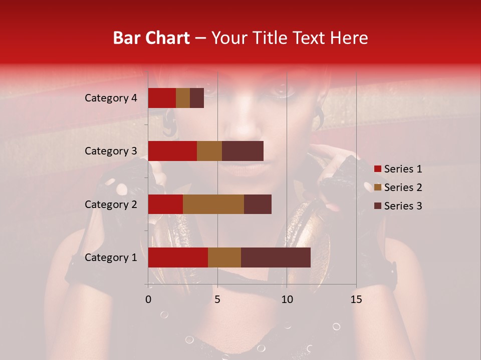 Attractive Headphone Grunge PowerPoint Template