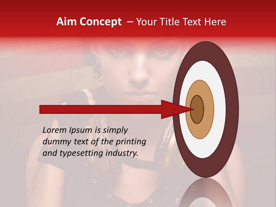 Attractive Headphone Grunge PowerPoint Template