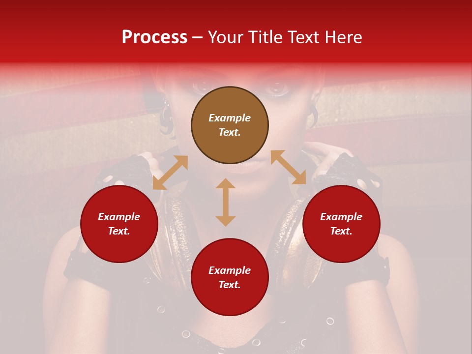 Attractive Headphone Grunge PowerPoint Template