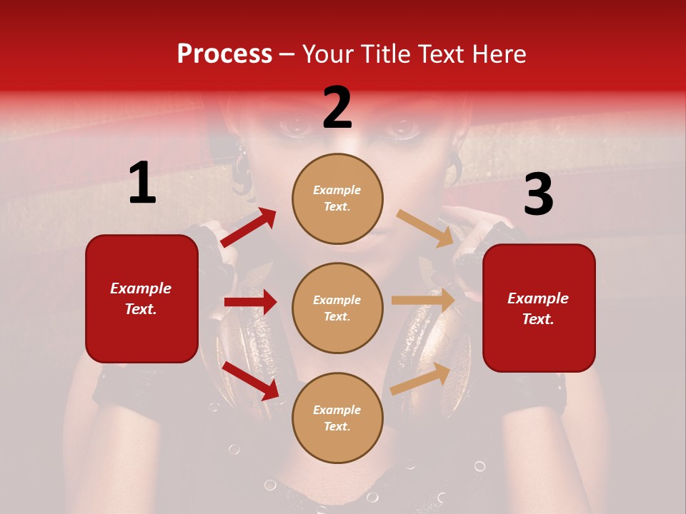 Attractive Headphone Grunge PowerPoint Template