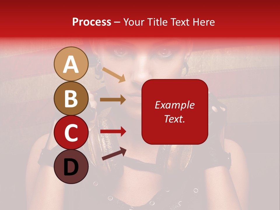 Attractive Headphone Grunge PowerPoint Template