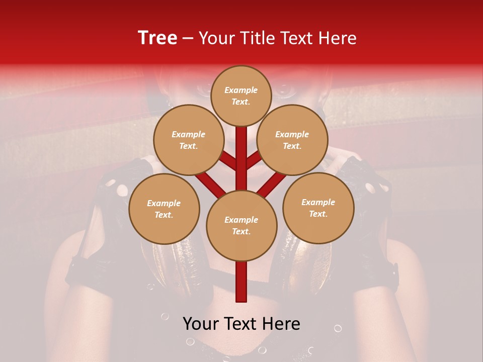 Attractive Headphone Grunge PowerPoint Template