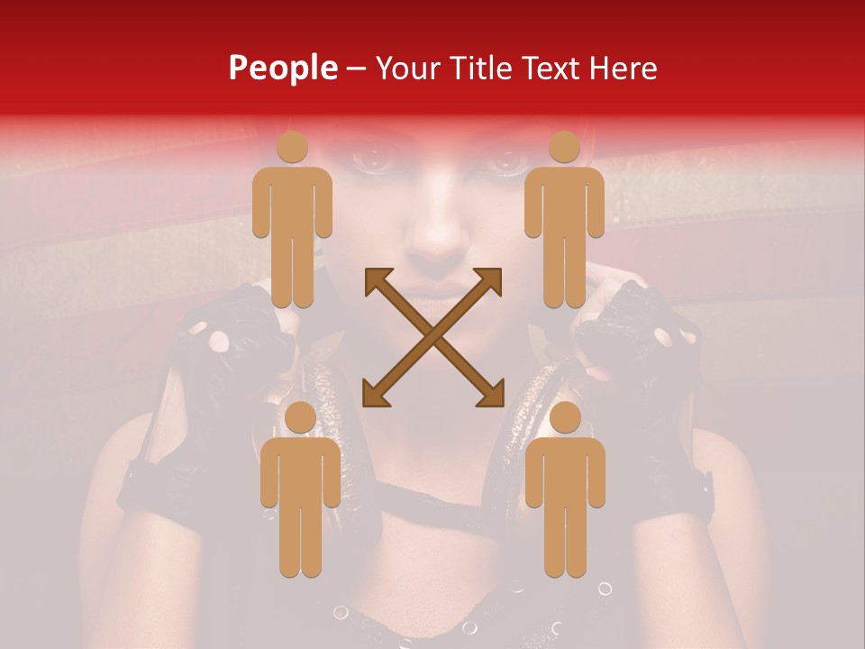 Attractive Headphone Grunge PowerPoint Template