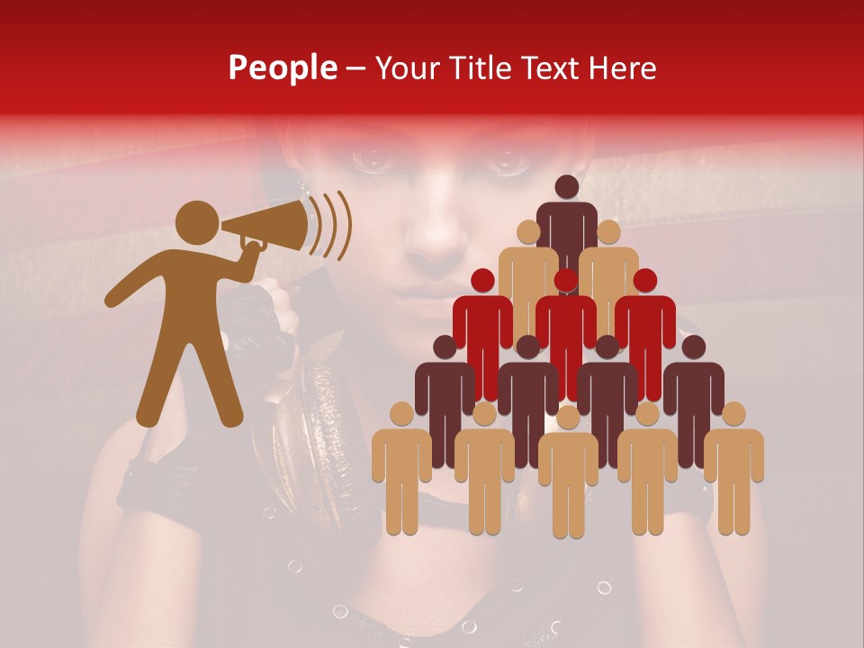 Attractive Headphone Grunge PowerPoint Template