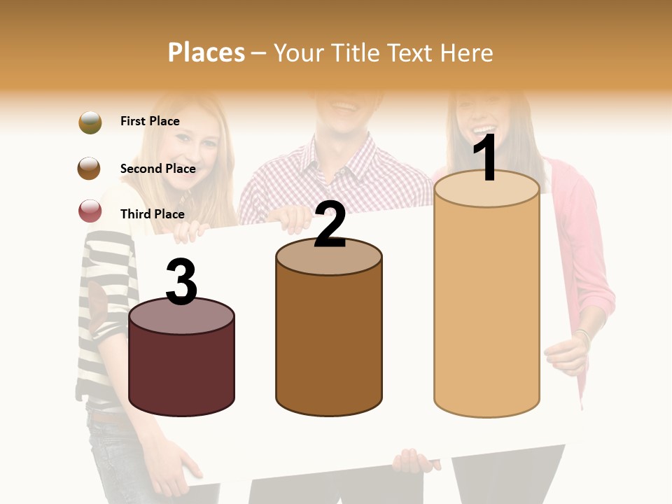 Friend Woman Fun PowerPoint Template