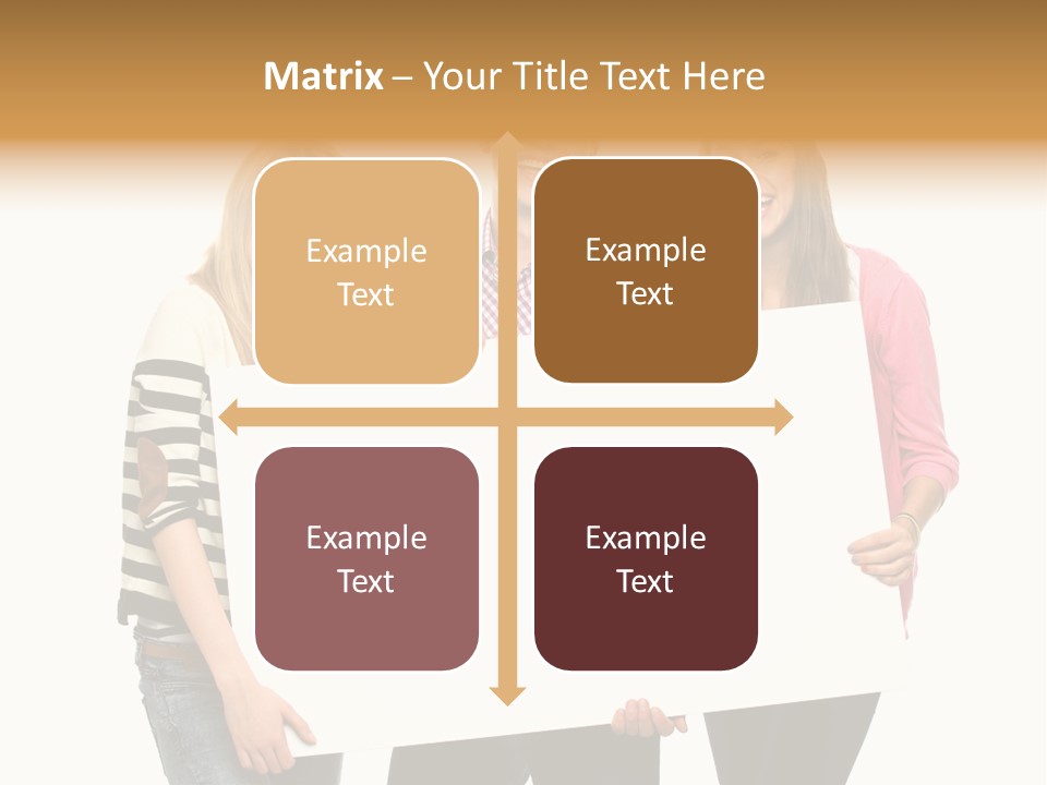 Friend Woman Fun PowerPoint Template