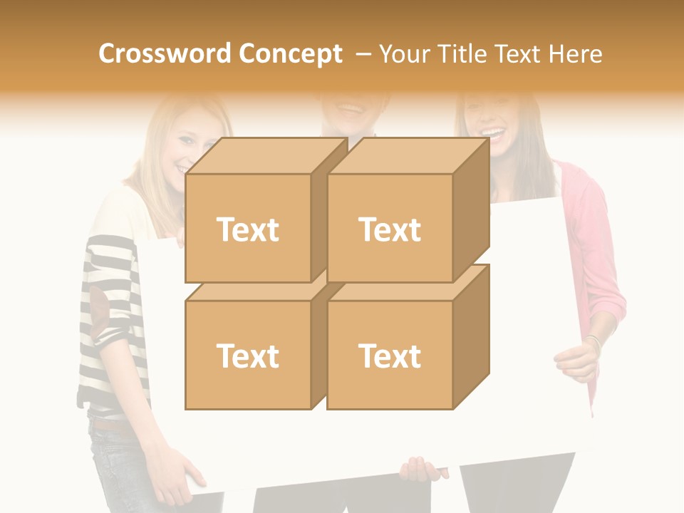 Friend Woman Fun PowerPoint Template