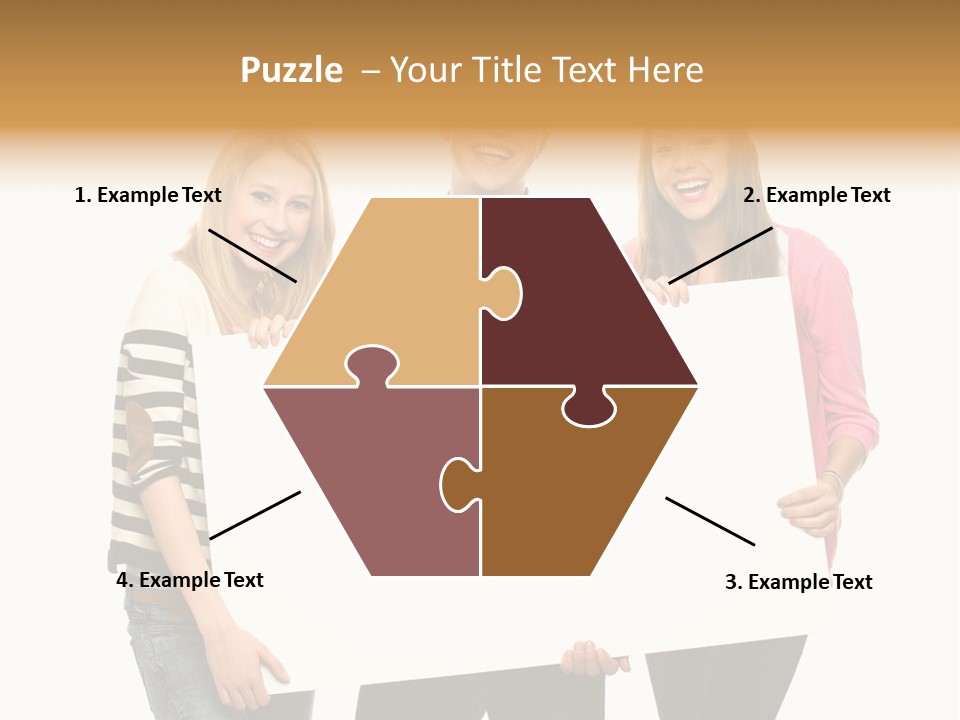 Friend Woman Fun PowerPoint Template