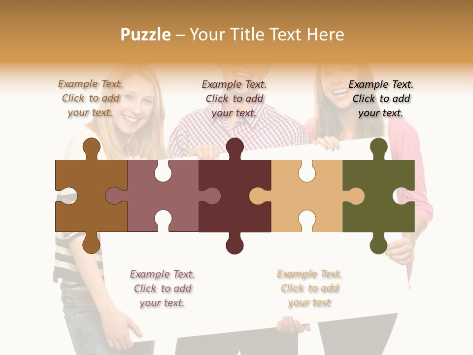 Friend Woman Fun PowerPoint Template