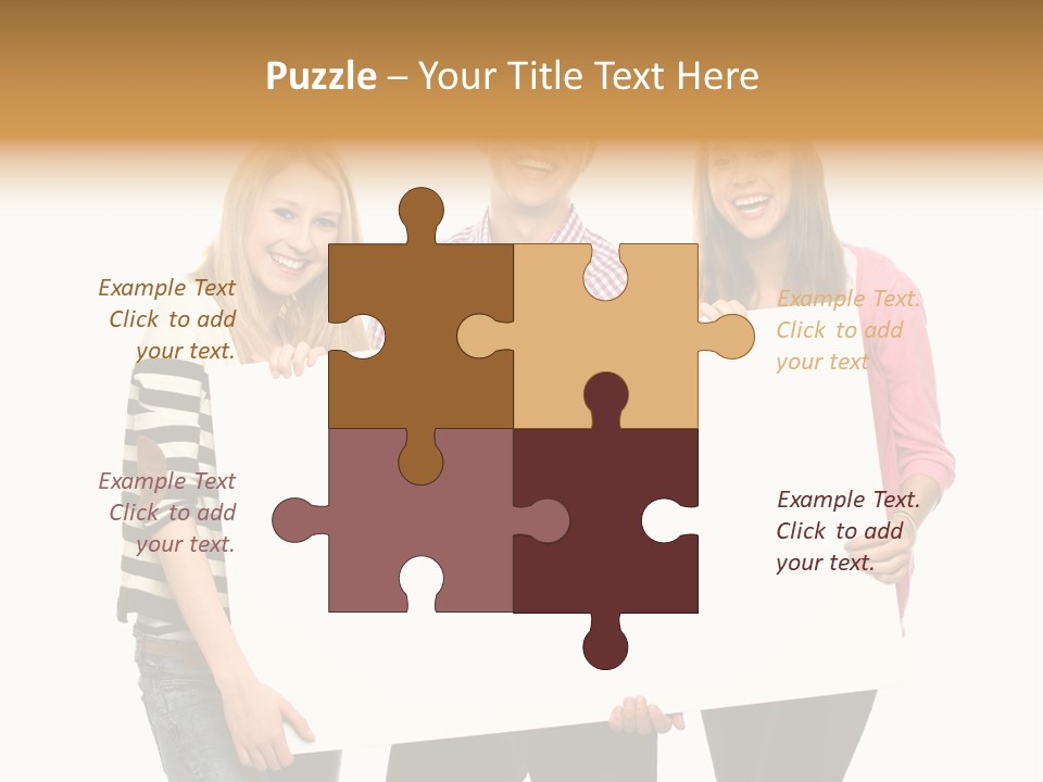 Friend Woman Fun PowerPoint Template