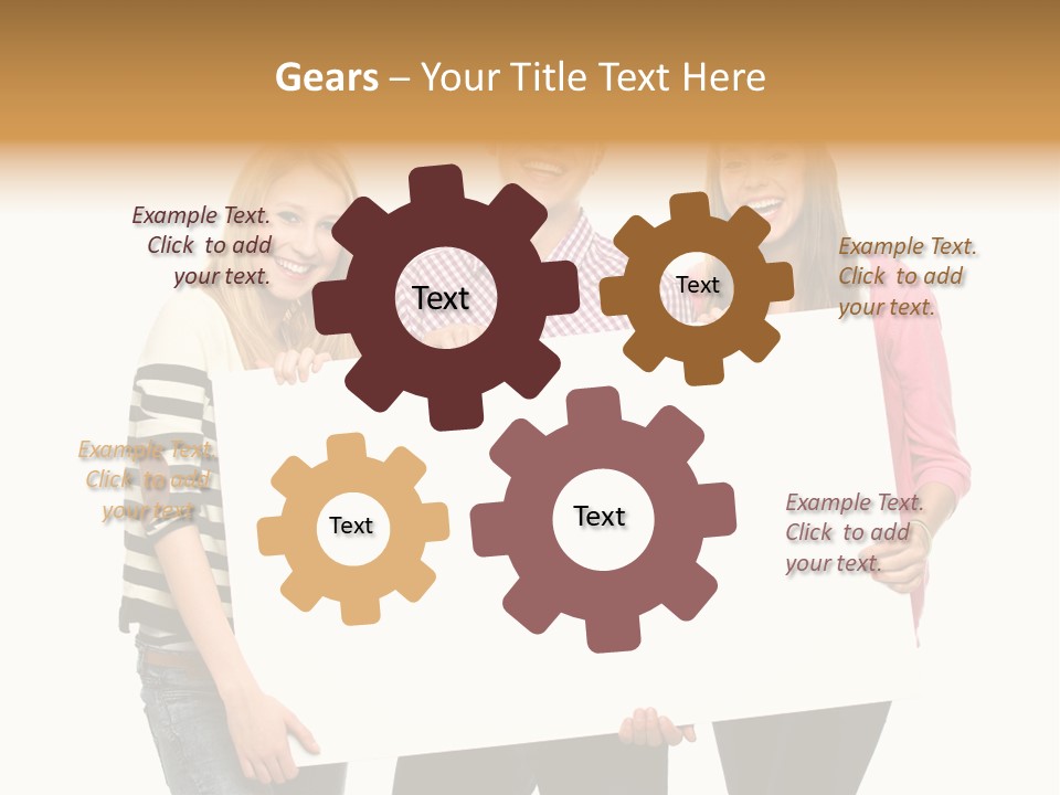 Friend Woman Fun PowerPoint Template