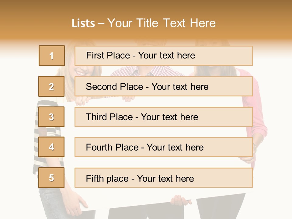 Friend Woman Fun PowerPoint Template