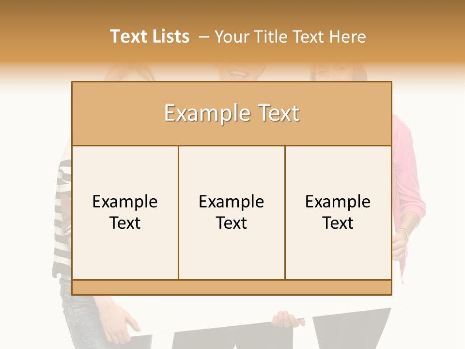 Friend Woman Fun PowerPoint Template