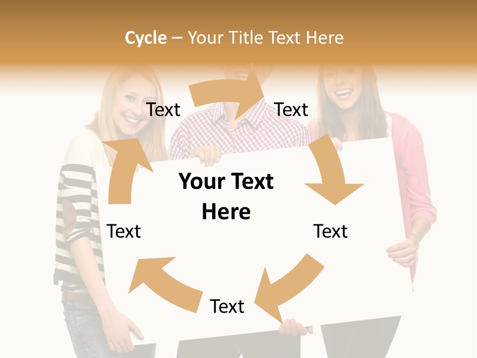 Friend Woman Fun PowerPoint Template