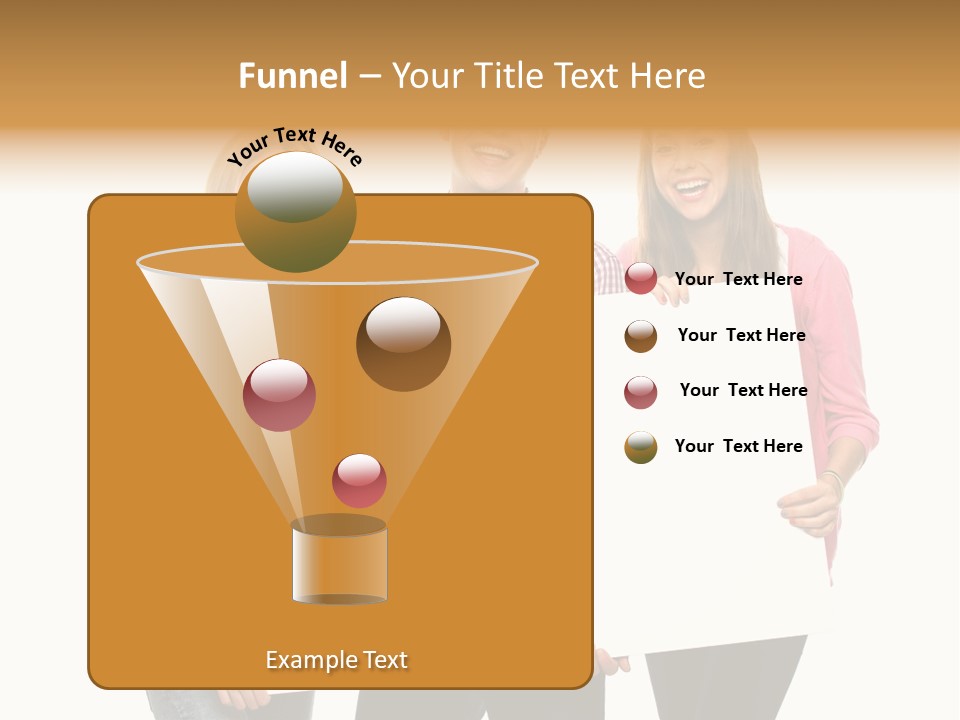 Friend Woman Fun PowerPoint Template