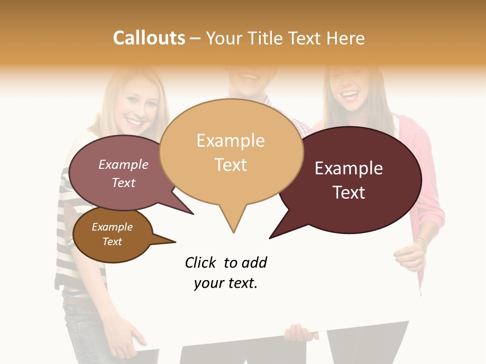 Friend Woman Fun PowerPoint Template