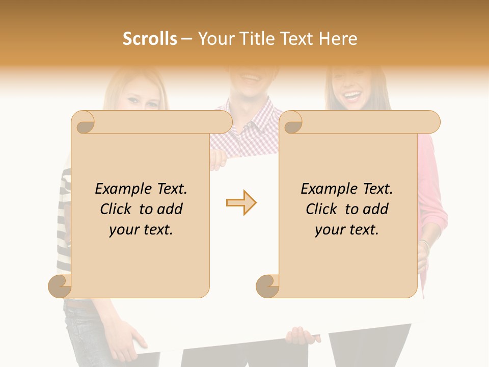 Friend Woman Fun PowerPoint Template