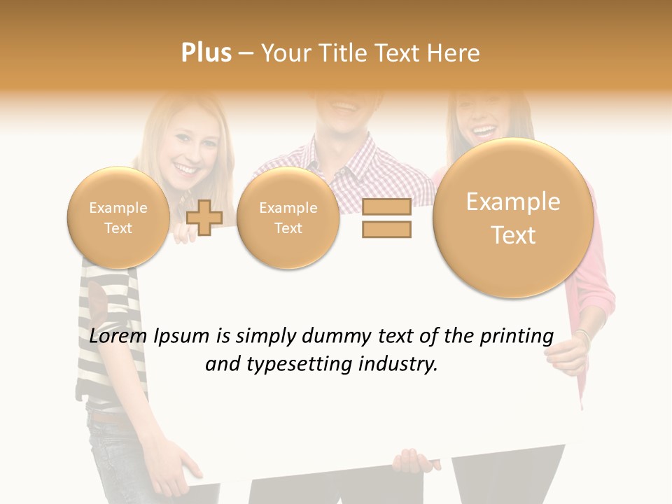 Friend Woman Fun PowerPoint Template