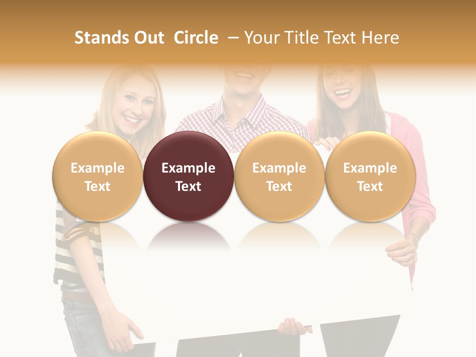 Friend Woman Fun PowerPoint Template