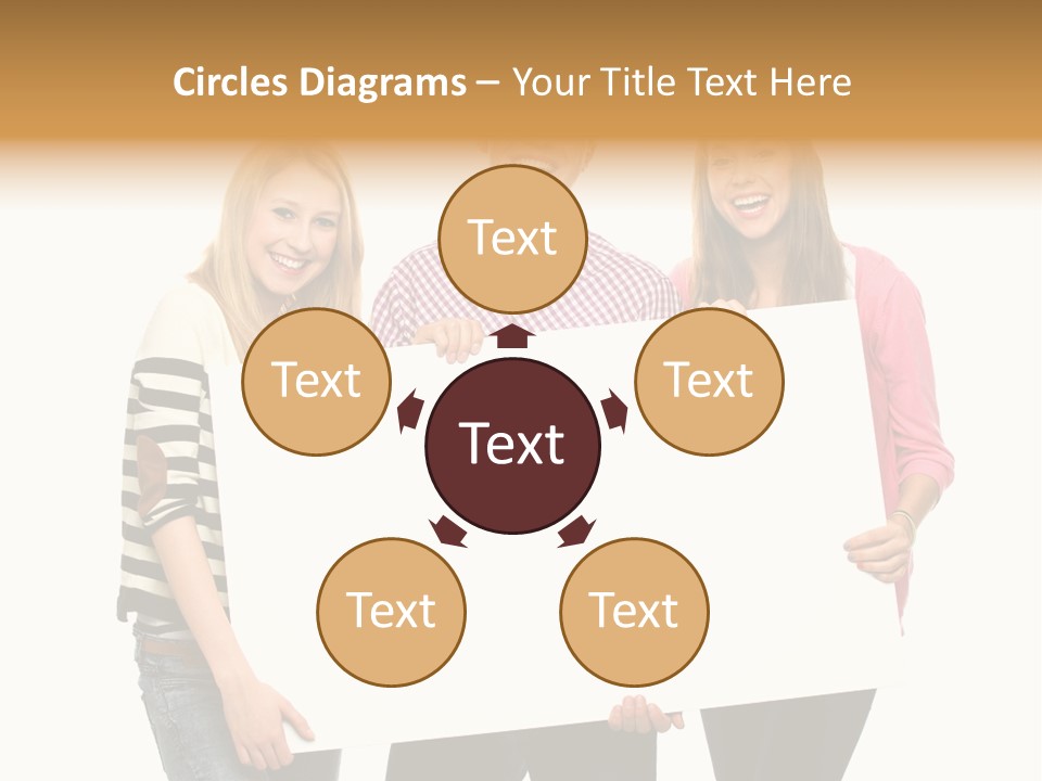 Friend Woman Fun PowerPoint Template