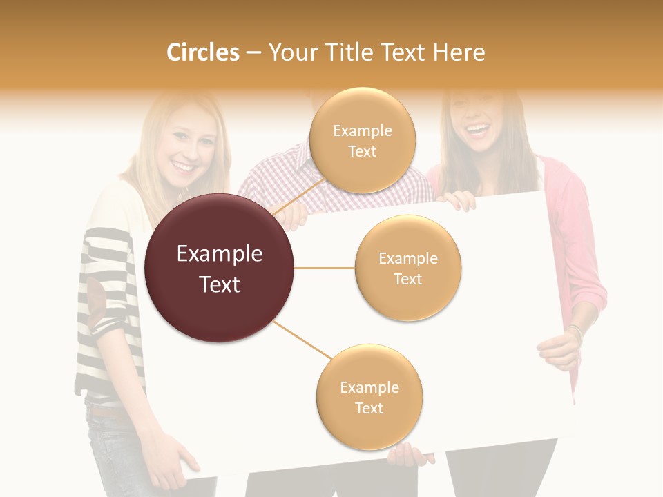 Friend Woman Fun PowerPoint Template