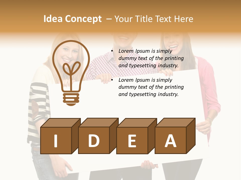 Friend Woman Fun PowerPoint Template