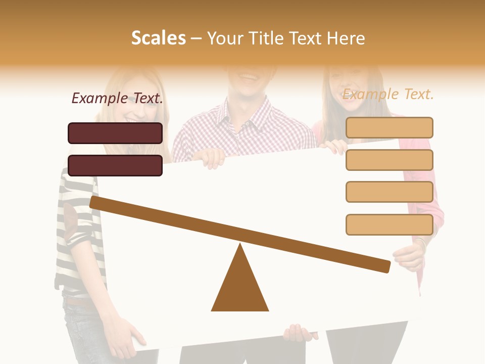 Friend Woman Fun PowerPoint Template