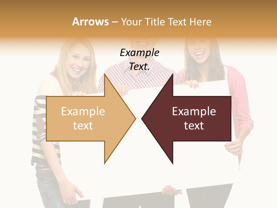 Friend Woman Fun PowerPoint Template