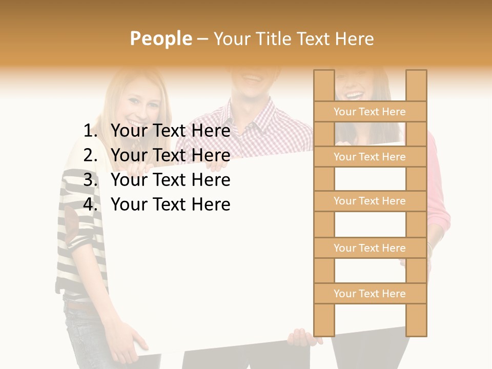 Friend Woman Fun PowerPoint Template