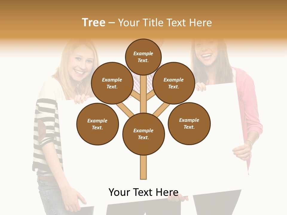 Friend Woman Fun PowerPoint Template