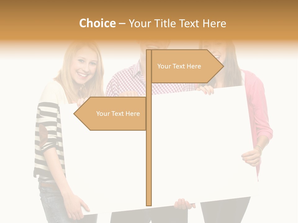 Friend Woman Fun PowerPoint Template