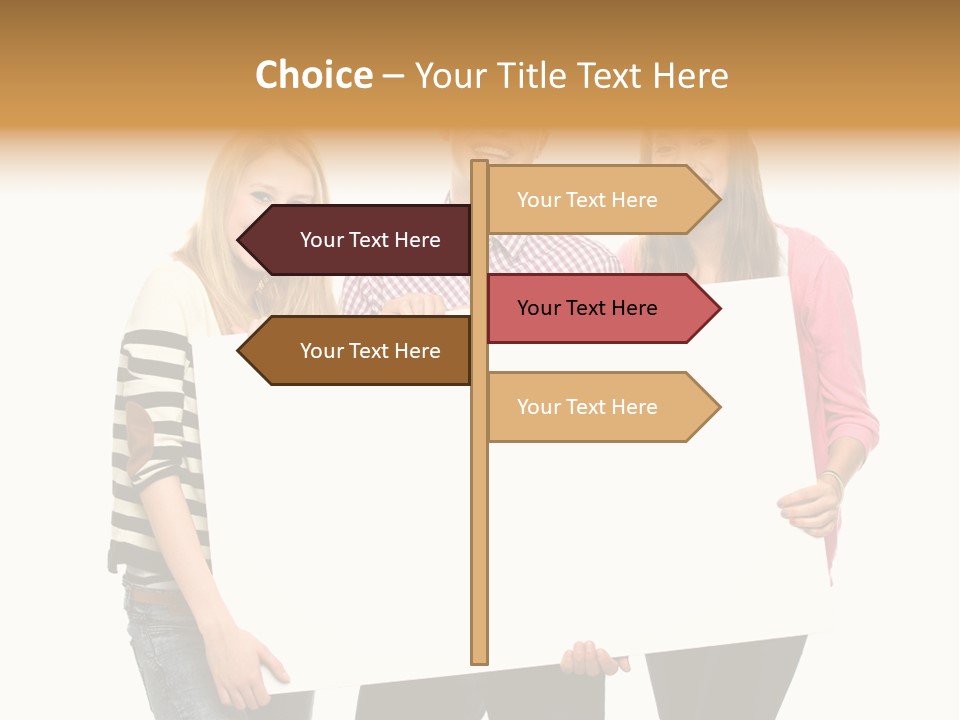 Friend Woman Fun PowerPoint Template