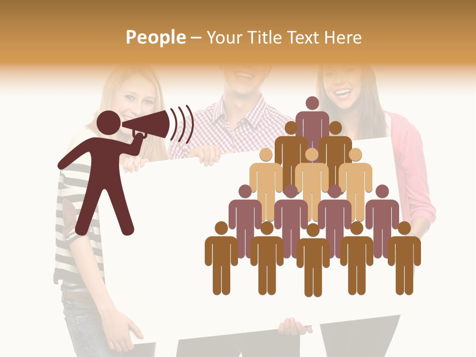 Friend Woman Fun PowerPoint Template