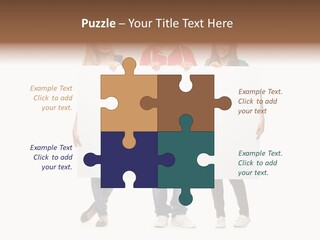 Girl Happy Blank PowerPoint Template