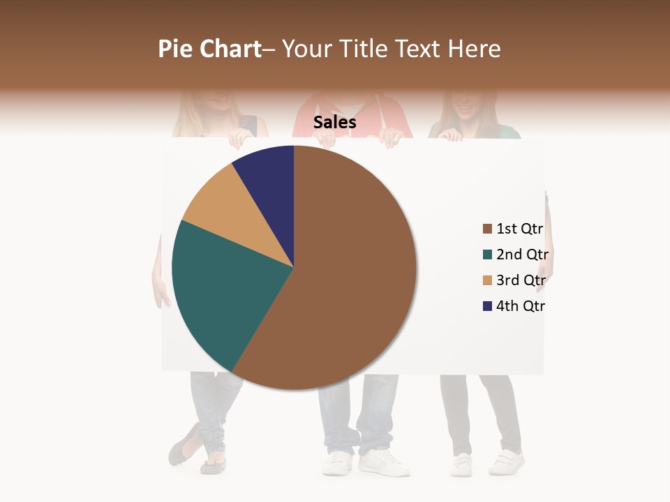 Girl Happy Blank PowerPoint Template