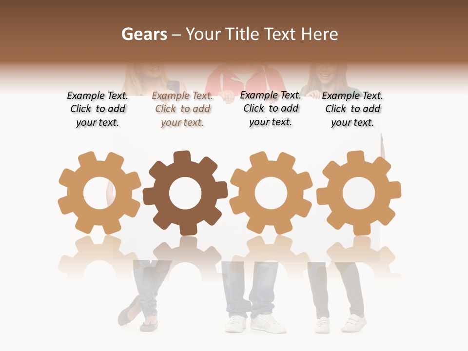 Girl Happy Blank PowerPoint Template