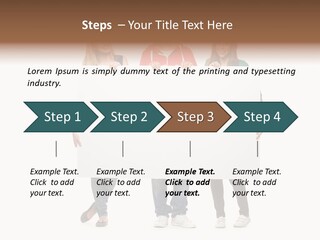 Girl Happy Blank PowerPoint Template