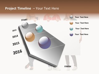 Girl Happy Blank PowerPoint Template