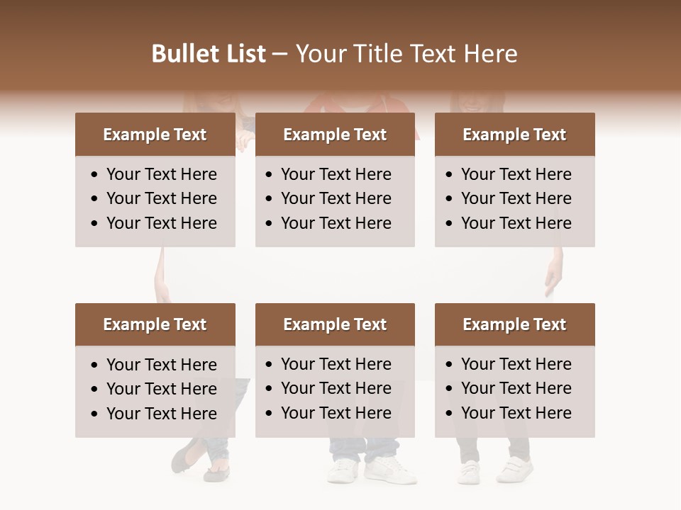 Girl Happy Blank PowerPoint Template