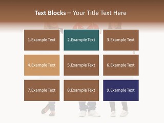 Girl Happy Blank PowerPoint Template