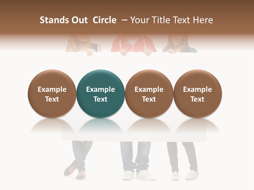 Girl Happy Blank PowerPoint Template