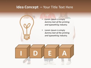 Girl Happy Blank PowerPoint Template