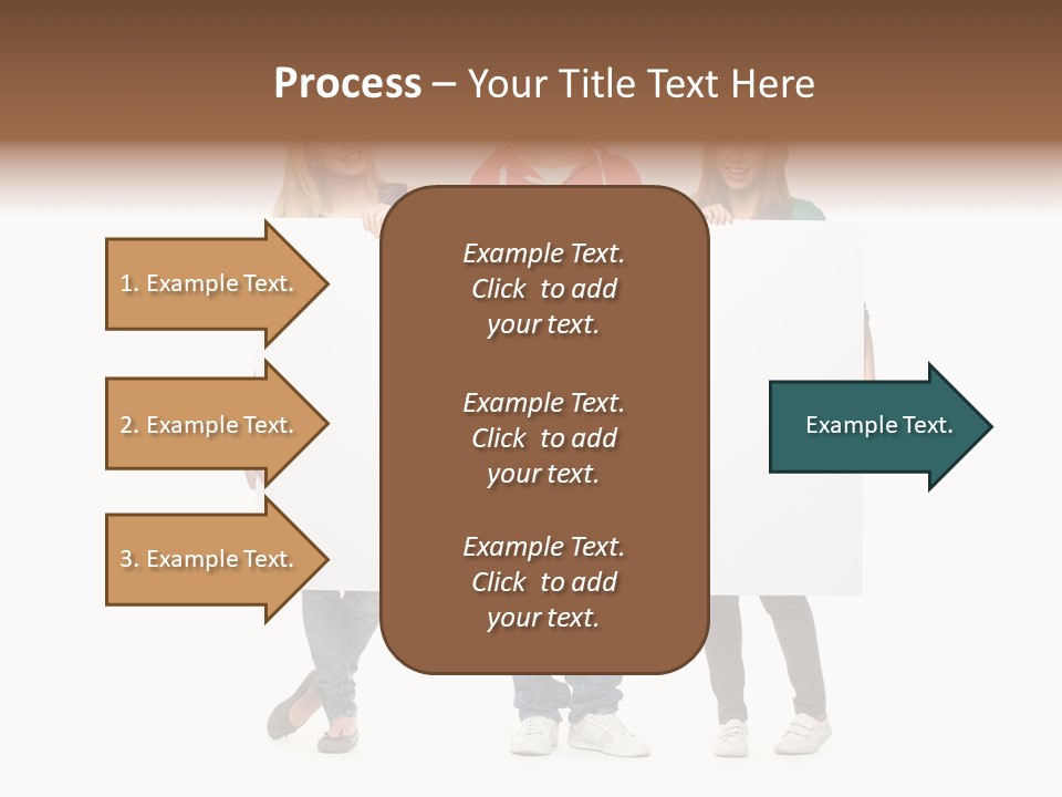 Girl Happy Blank PowerPoint Template