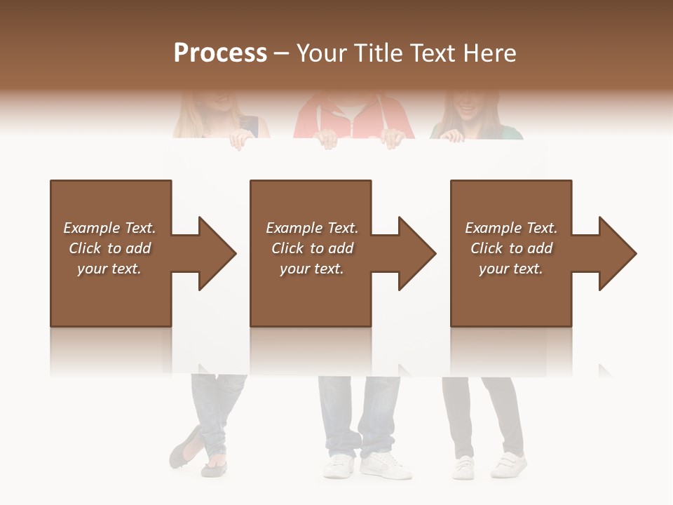 Girl Happy Blank PowerPoint Template