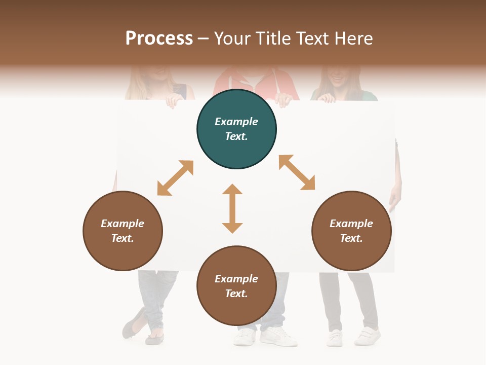 Girl Happy Blank PowerPoint Template