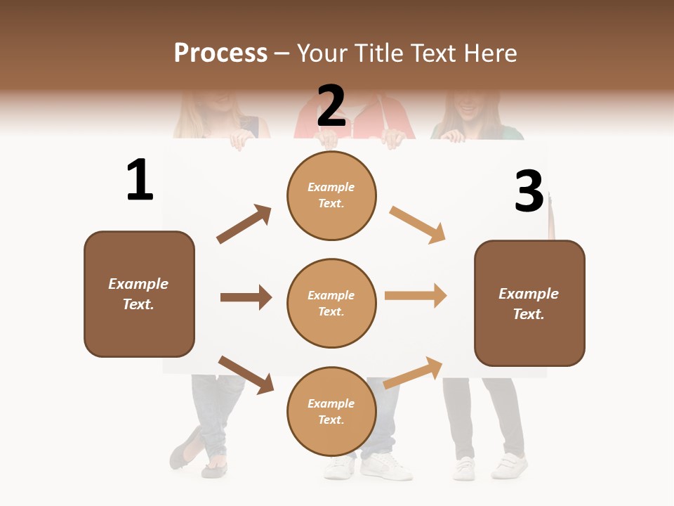 Girl Happy Blank PowerPoint Template