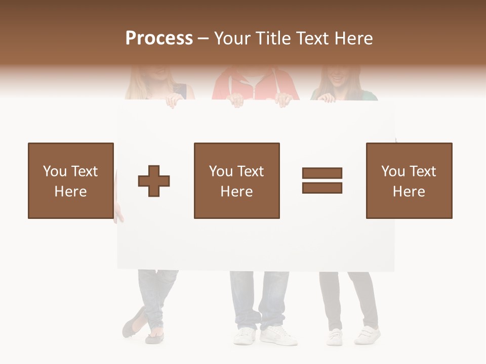 Girl Happy Blank PowerPoint Template