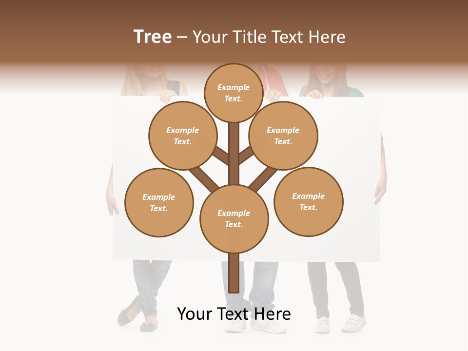 Girl Happy Blank PowerPoint Template