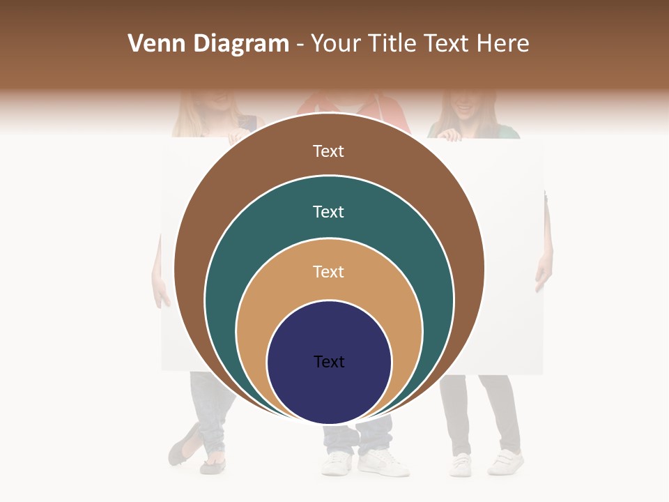 Girl Happy Blank PowerPoint Template